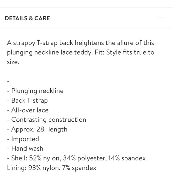 Wishlist - lace teddy with back strap - size small - Picture 9 of 10